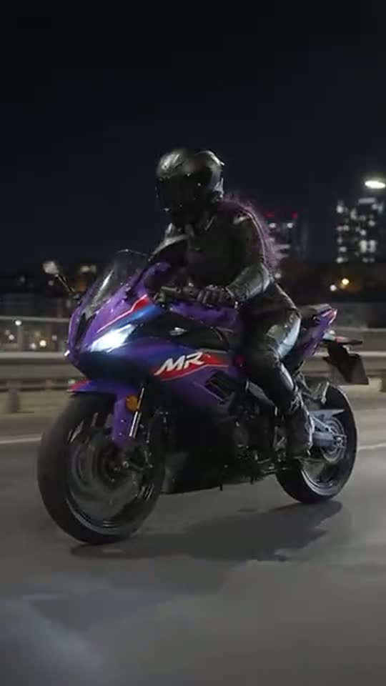 Purple Lightning — AI superbike spot · Portfolio project